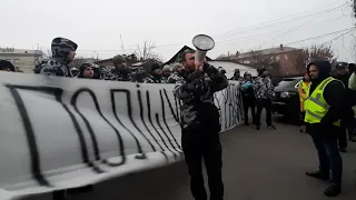 Поліщука за грати! - акція протесту під  Вінницяобленерго від Нацкорпусу 18 листопада 2019 р.