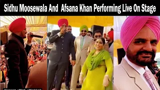 Afsana Khan and Sidhu Moosewala Performing Live On Stage Together The Last Ride