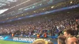 Chelsea Fans Singing vs PSG + Final Whistle Celebrations