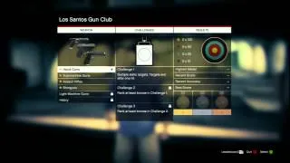 GTA V - Hobbies and Pastimes - Shooting Range - Hand Guns - Challenge 1 (Gold) [Michael]