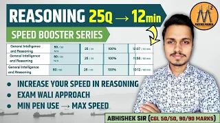 SOLVE REASONING IN 12 MINUTES | MATHS MANIA | BY ABHISHEK RAI SIR