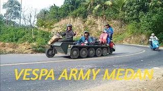 Vespa Army Medan Jalan Jalan Lagi