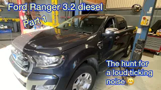 Ford Ranger engine ticking noise investigation ( problem found )