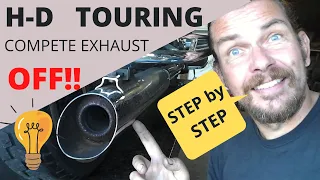Harley Davidson Touring Complete Exhaust Removal
