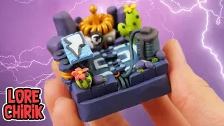 Making Electro Valley Arena from Clash Royale in POLYMER CLAY!