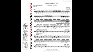 Drum Score - The Dandy Warhols - Bohemian Like You (Preview)
