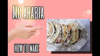 HOW TO MAKE MCARABIA//mcdonalds//chickensandwich//arabicfood/
