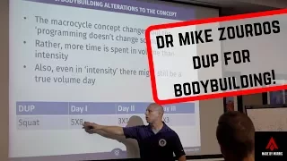 Dr Mike Zourdos | Daily Undulating Periodisation For Bodybuilding | SBS Conference 2017