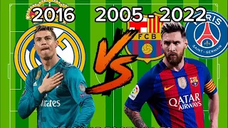 2016 RONALDO 🆚 2005- 2022 MESSİ