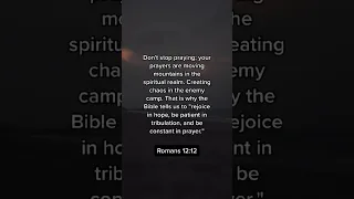 Romans 12:12 || Bible Verse #bible #bibleverse #dailybibleverse #bibleverseoftheday #shorts