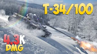 T-34/100 - 5 Kills 4.3K DMG - Jr! - World Of Tanks