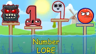 Red Ball 4 vs Number Lore Green Hills level 1 to 10