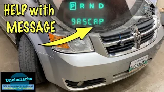 How to fix gas cap message on 2008 to 2020 Grand caravan (EP 286) Town & Country?