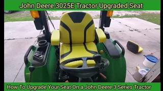 Upgraded Suspension Seat - John Deere 3 Series Tractor. The Cadilliac of all Tractor Seats on 3025E