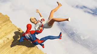 GTA 5 Crazy Ragdolls | SPIDERMAN Jumps/Fails ep.9 (Euphoria Physics)