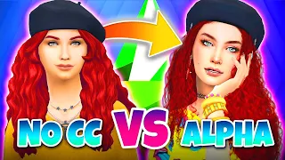 Giving your NO CC Sims the ALPHA Makeover 👏 they👏 deserve 👏