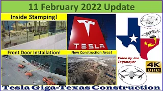 Tesla Gigafactory Texas 11 February 2022 Cyber Truck & Model Y Factory Construction Update (07:30AM)