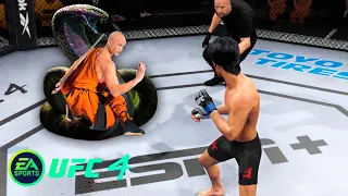 UFC4 Bruce Lee vs Kung Fu Master Snake EA Sports UFC 4 PS5