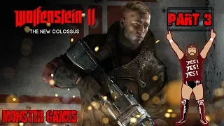 WOLFENSTEIN 2 THE NEW COLOSSUS Walkthrough Part 3 [1080p HD 60FPS PS4 PRO] - No Commentary