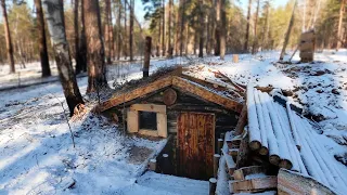 I made a refrigerator CACHE in an UNDERGROUND HOUSE. Food Storage in the dugout.