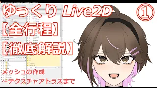 【ゆっくりLive2D解説】顔のモデリング完全解説① メッシュ・テクスチャアトラス