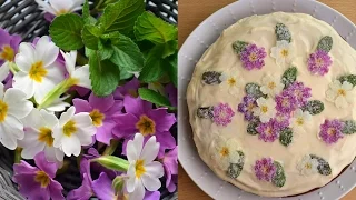 How to Crystallize Edible Flowers for Cakes and Desserts