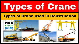 Types of Crane in hindi | types of crane used in construction | HSE STUDY GUIDE