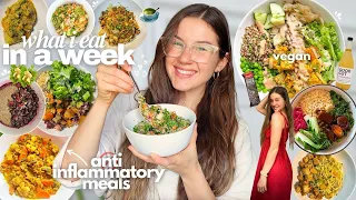 what I eat in a week - Anti-Inflammatory *DIET*🥑 | seeing a naturopath (vegan)