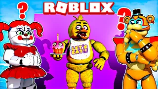 Glamrock Freddy and Circus Baby GUESS the FNAF CHARACTER in ROBLOX