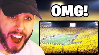 British Guy First Time Reaction to Best College Football Traditions & Environments