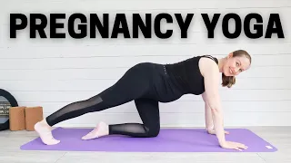 PREGNANCY YOGA | 15 Minute Prenatal Yoga For The Second and Third Trimester | LEMon Yoga