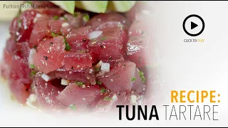 Tuna TarTare with Chef Jordan Andino | Fulton Fish Market