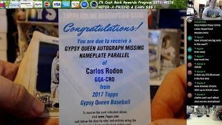 2017 Topps Gypsy Queen Baseball 10 Box Hobby Case Break John C 4 4 17