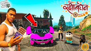 GTA 5 : Franklin & Shinchan And Chop Celebrate Raksha Bandhan In GTA 5 ! (GTA 5 Mods)