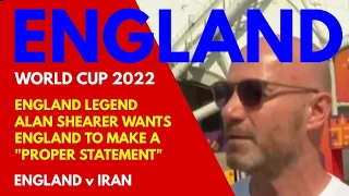 ENGLAND: Alan Shearer "England Should Make a Proper Statement, Wear Armband, Take the Yellow Card"
