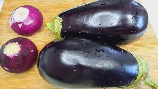 If you have 2 eggplant & 2 onion, make this stuffed eggplant. only few people know.tastier than meat