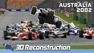 Ralf Schumacher 3D Crash Animation - 2002 Australian Grand Prix