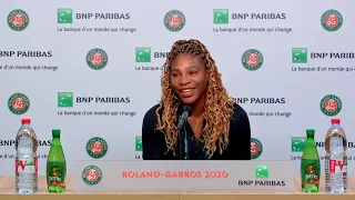 Serena on the Paris cold, her fitness, and Lewis Hamilton