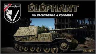 War Thunder tanks : Tiger P Éléphant. Un pachyderme a Cologne!