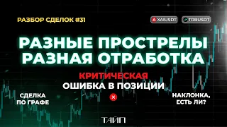 Разбор сделок 31. Прострелы. "Графа". Плохое управление позицией.