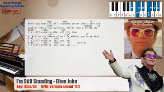 🎹 I'm Still Standing - Elton John Piano Backing Track with chords and lyrics