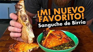 Sándwich de Birria con Asado de Tira Braseado y Consomé - Nuevo Favorito | Slucook