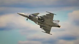 This Pilot is on FIRE | GRIPEN AIR DISPLAY 2021