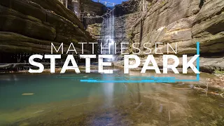 Matthiessen State Park, Illinois | 4K drone and time lapse footage