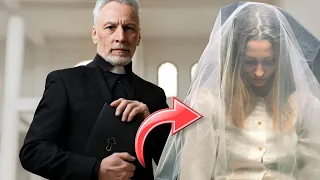 In the middle of the wedding, the priest notices something strange about bride and stops everything