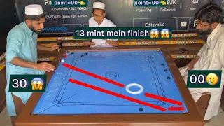 13 mint mein finish Big carrom Raees Ahmed Carrom king vs  Sir Akram Ek bahut Buri Har,, and moment