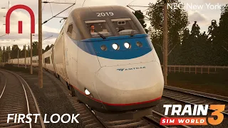 Train Sim World 3 - MY FIRST LOOK at NEC New York to Trenton with NJ Transit, Acela and more!