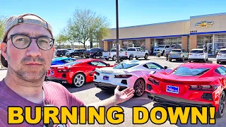 The Car Market Is a HUGE Dumpster Fire! Dealers STUCK With Overpriced Cars, Trucks & SUVs