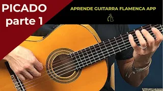 PICADO TECNICA -GUITARRA FLAMENCA TUTORIAL part 1