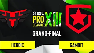 CS:GO - Gambit vs. Heroic [Vertigo] Map 2 - ESL Pro League Season 13 - Grand-Final